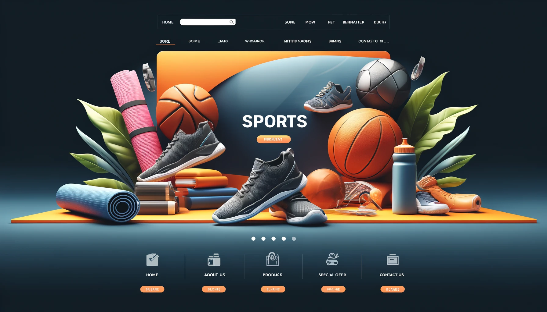 طراحی سایت لوازم ورزشی